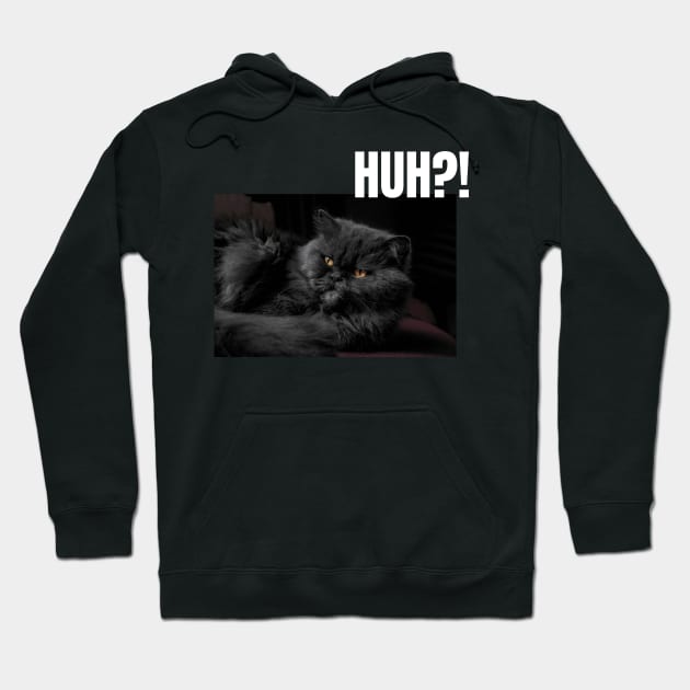 Funny HUH?! Cat T-Shirt, Hoodie, Apparel, Mug, Sticker, Gift design Hoodie by SimpliciTShirt